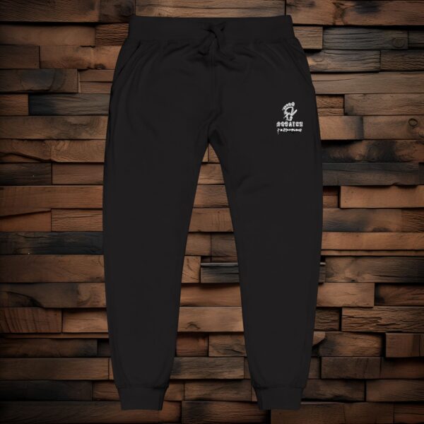 Copy of Cozy Embroidered Unisex Fleece Sweatpants - White Logo - Image 13