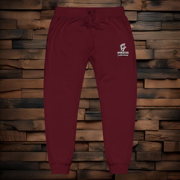 Copy of Cozy Embroidered Unisex Fleece Sweatpants - White Logo - Image 5