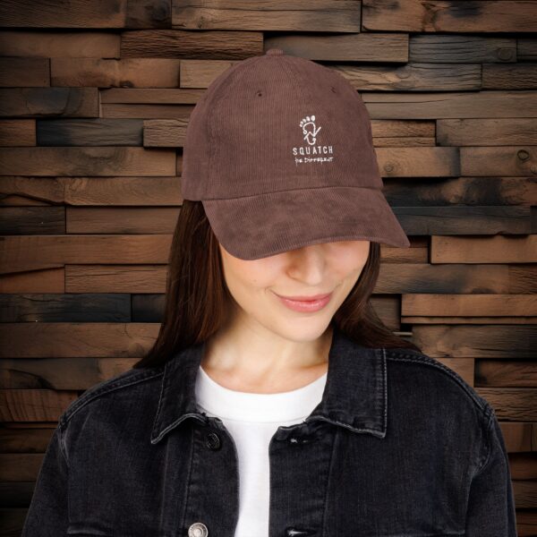 Vintage Corduroy Embroidered Squatch Hat - Image 8