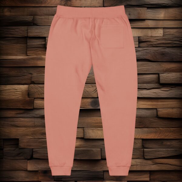 Copy of Cozy Embroidered Unisex Fleece Sweatpants - White Logo - Image 2