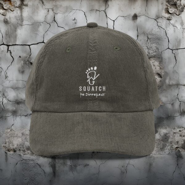Vintage Corduroy Embroidered Squatch Hat - Image 9