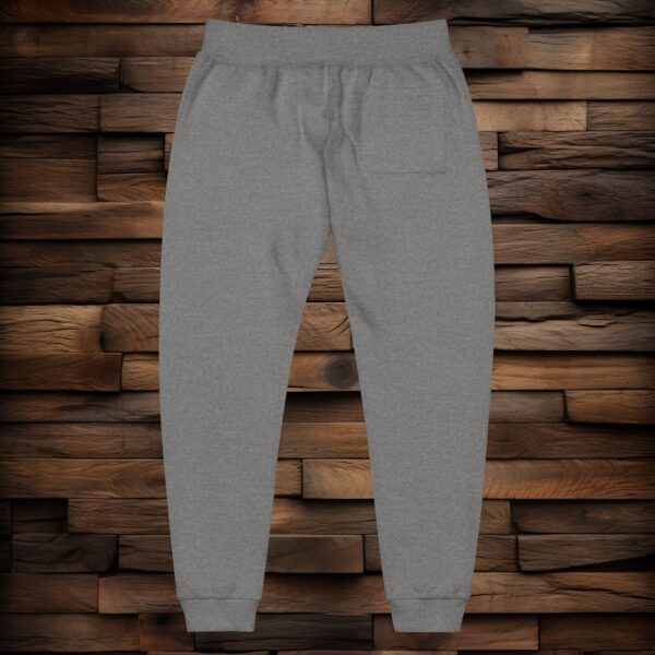 Copy of Cozy Embroidered Unisex Fleece Sweatpants - White Logo - Image 4