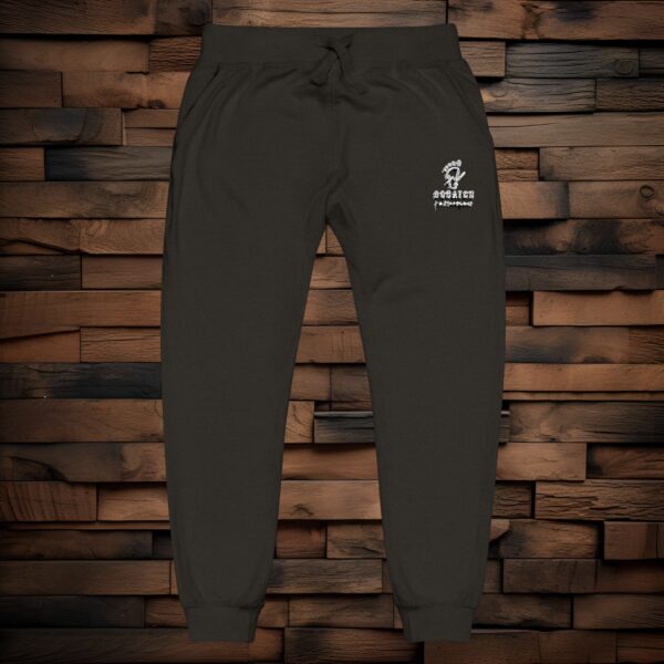 Copy of Cozy Embroidered Unisex Fleece Sweatpants - White Logo - Image 11