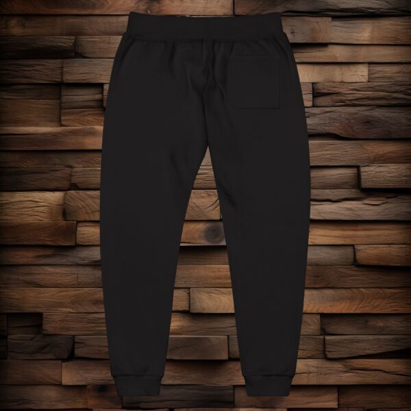 Copy of Cozy Embroidered Unisex Fleece Sweatpants - White Logo - Image 14