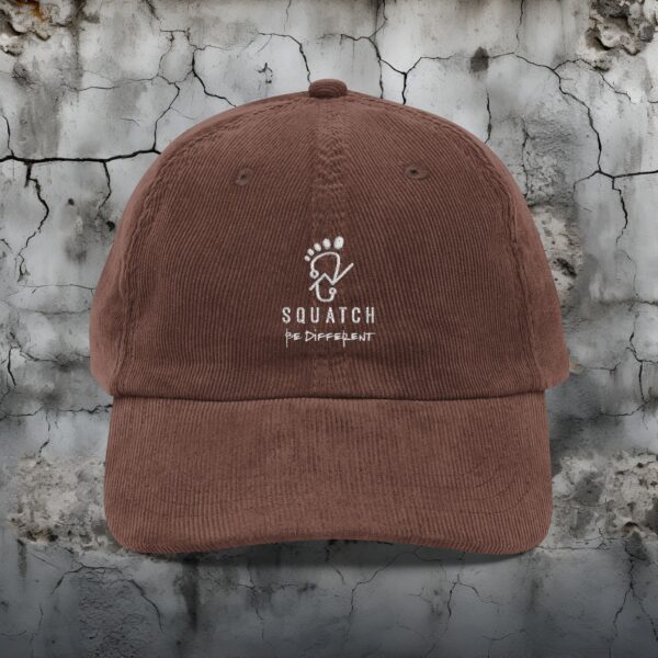 Vintage Corduroy Embroidered Squatch Hat - Image 5