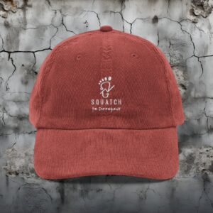 Vintage Corduroy Embroidered Squatch Hat