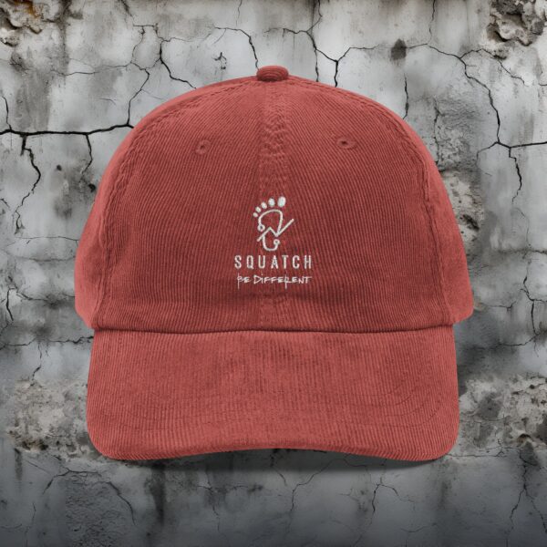 Vintage Corduroy Embroidered Squatch Hat