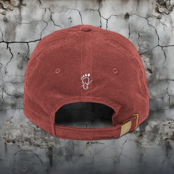 Vintage Corduroy Embroidered Squatch Hat - Image 2