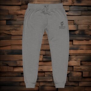 Cozy Embroidered Unisex Fleece Sweatpants - Black Logo