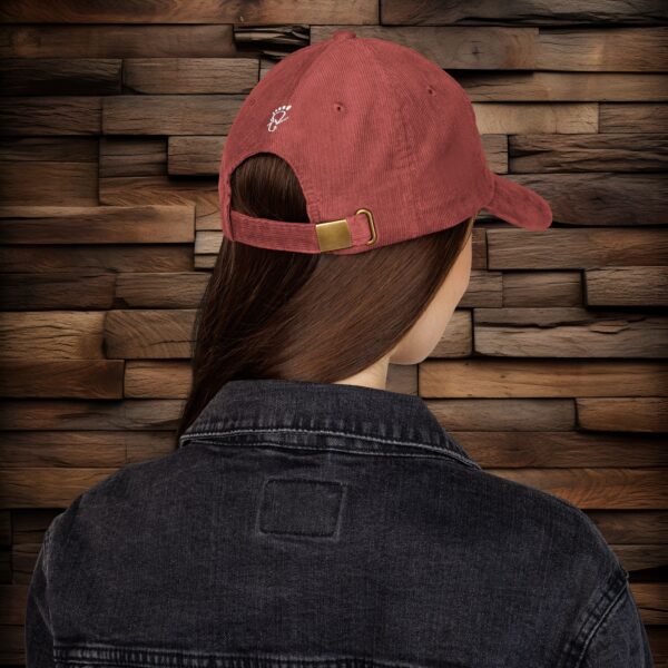 Vintage Corduroy Embroidered Squatch Hat - Image 3
