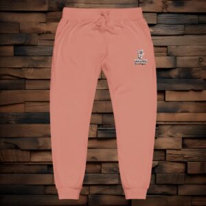 Copy of Cozy Embroidered Unisex Fleece Sweatpants - White Logo