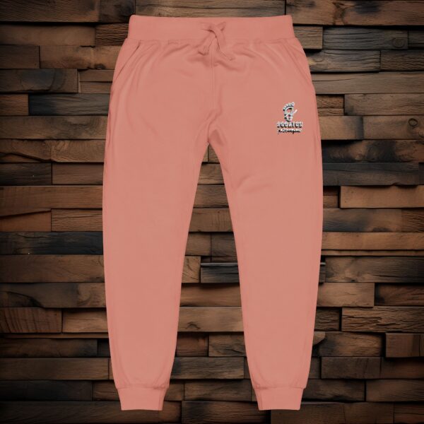 Copy of Cozy Embroidered Unisex Fleece Sweatpants - White Logo
