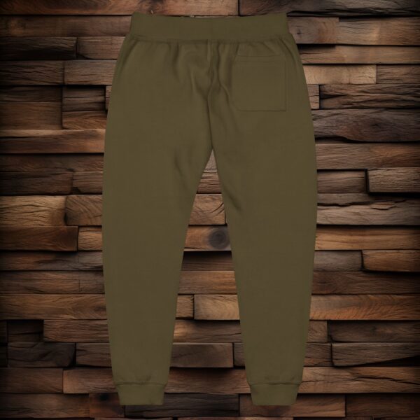 Copy of Cozy Embroidered Unisex Fleece Sweatpants - White Logo - Image 8